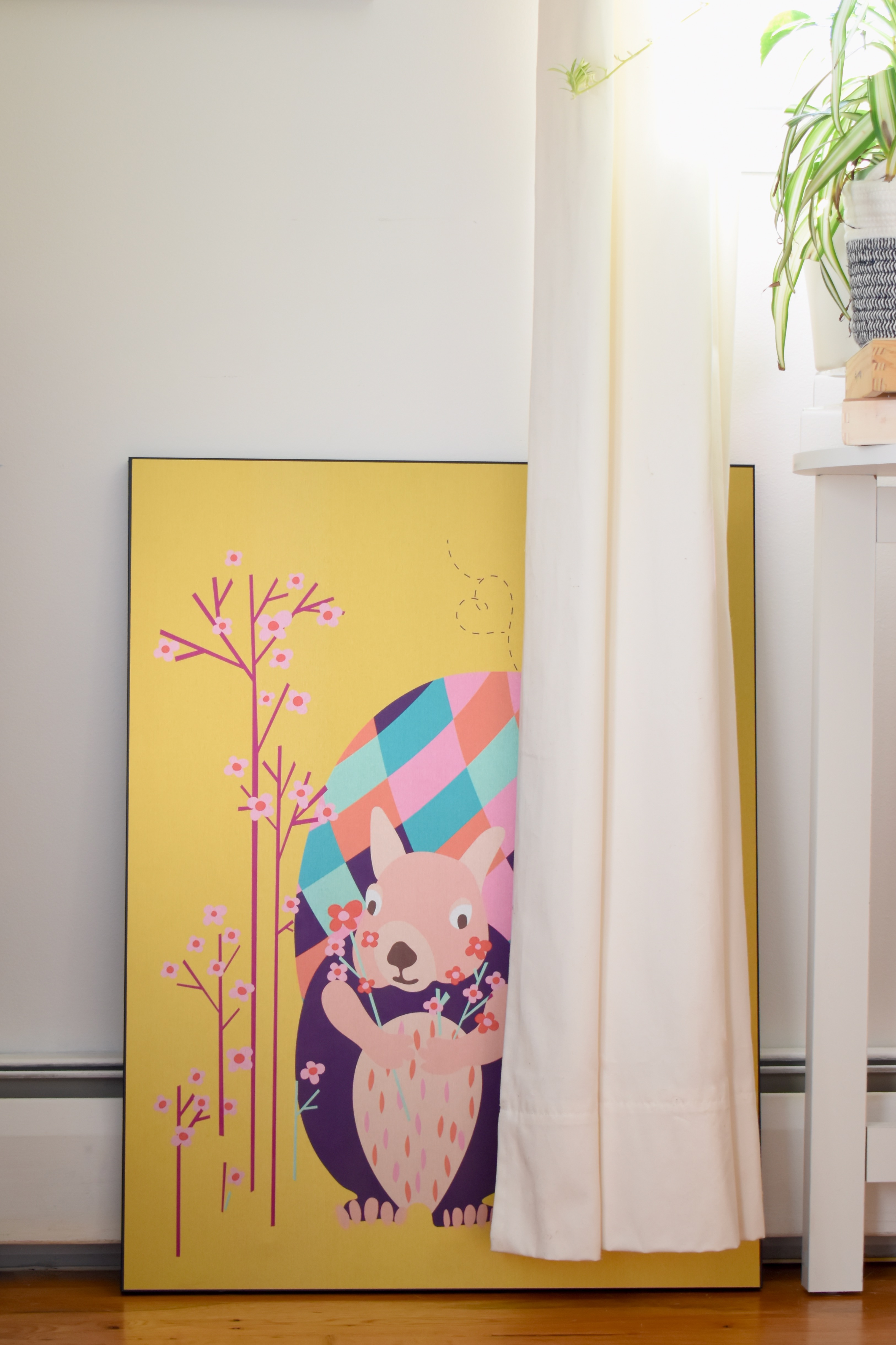 Bear canvas print illustration